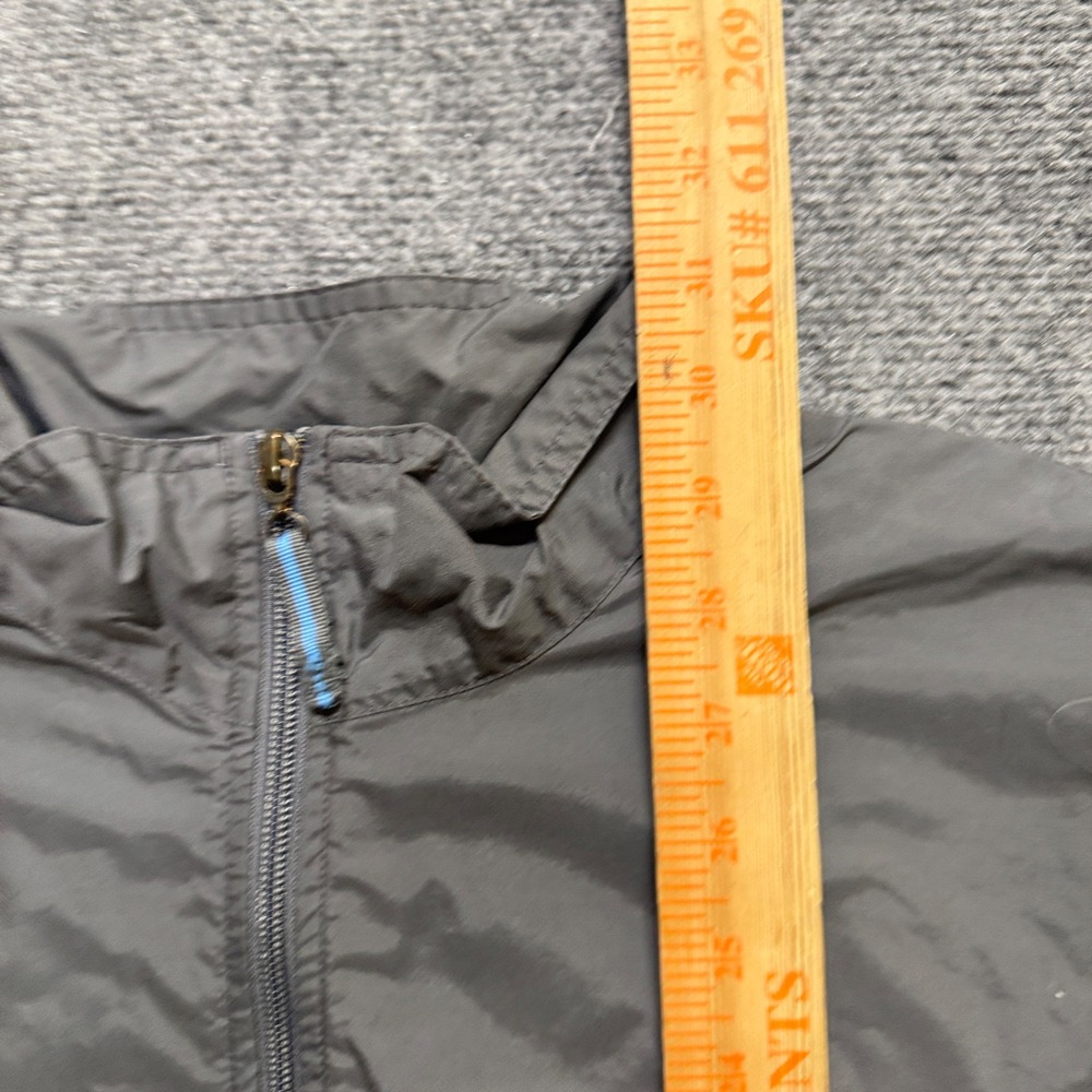 VTG Nike Nylon Jacket Men's L Longsleeve rack Jacket Baby Blue Gray Y2K 90s - Picture 3 of 12